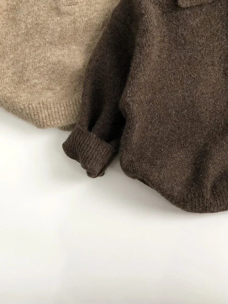 Orlando Knit Turn Down Collar Sweater