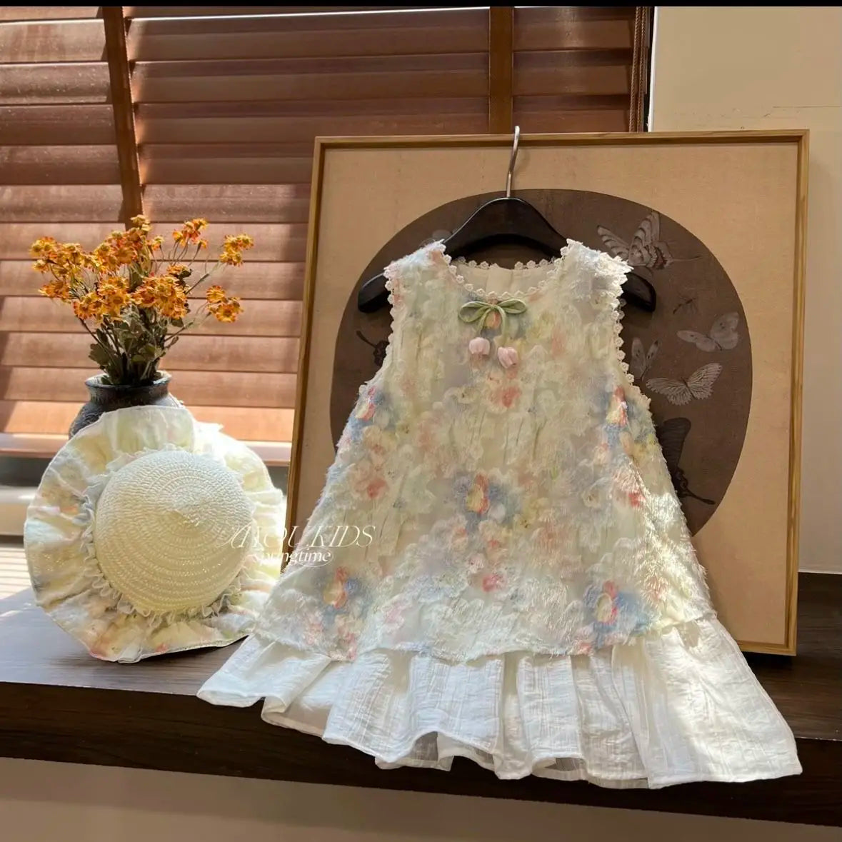 Girl's Summer Dress 2025 New Stylish Floral Sleeveless Princess Dress