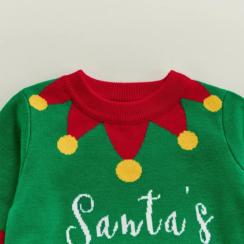 Cesar Round Neck Christmas Jacquard Sweater