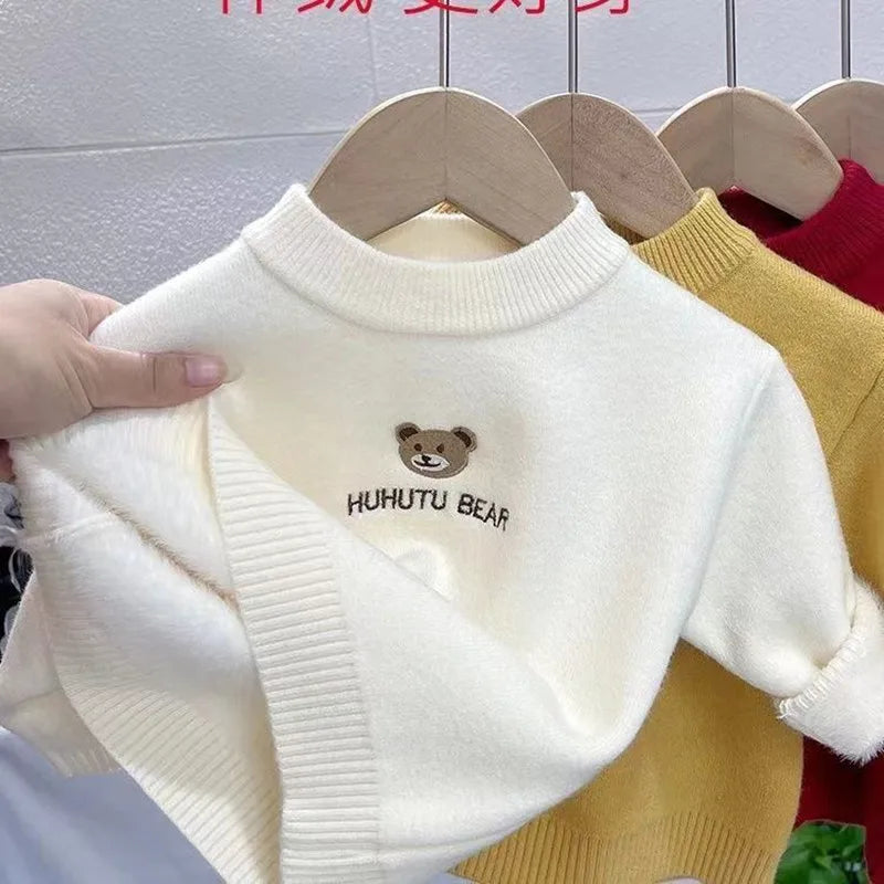 Clarence One Piece Plush Baby Sweater
