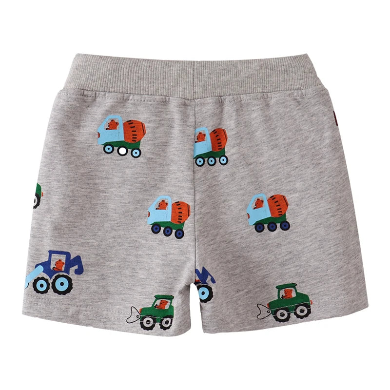 Fredy Summer Shorts Boys Cartoon Excavator