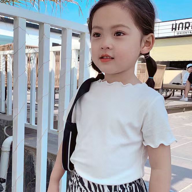 Pandora Sleeve Summer Tees silk fabric Baby Solid