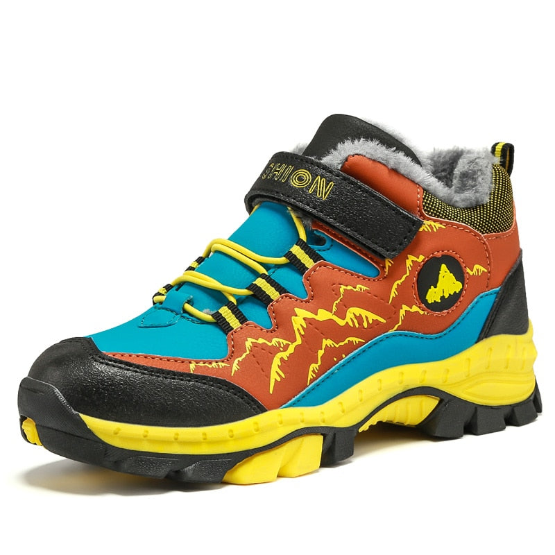 Winter Hiking Shoes Boys Kids Snow Boots Teenagers - GuGuTon