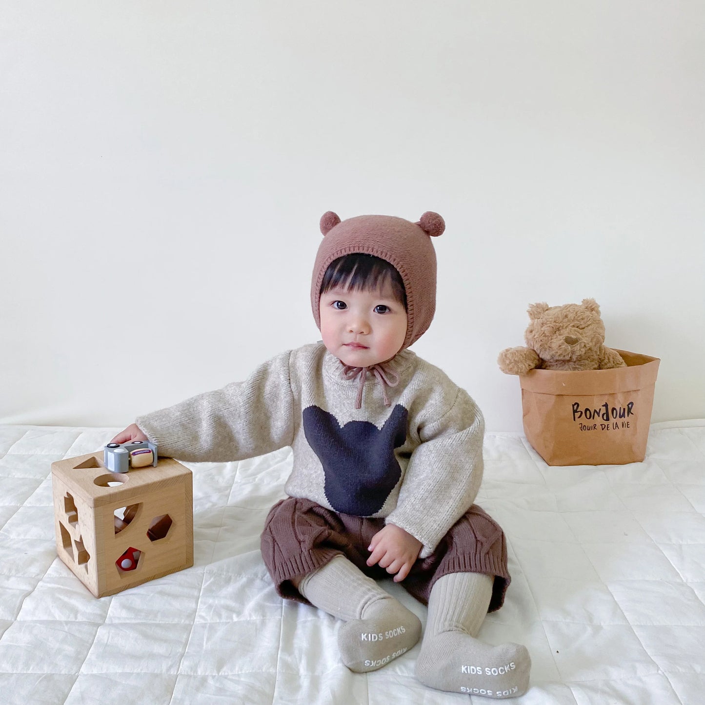 Alex Knitted Cotton Long Sleeved Sweater