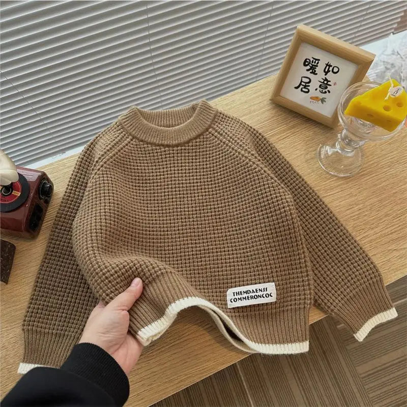 Winston Color Contrast Warm Knitted Sweater