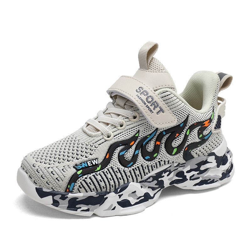 Breathable Mesh Sneakers Fashion Casual Running Kids Shoes Boys - GuGuTon