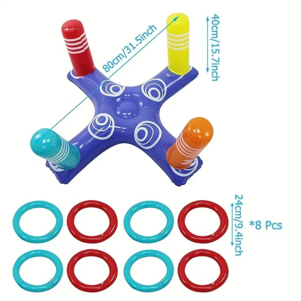 Yard Toss Game for Family - Ring Toss Games, Indoor and Outdoor Sports Toys, Beach Toys, Swimming Pool Toys