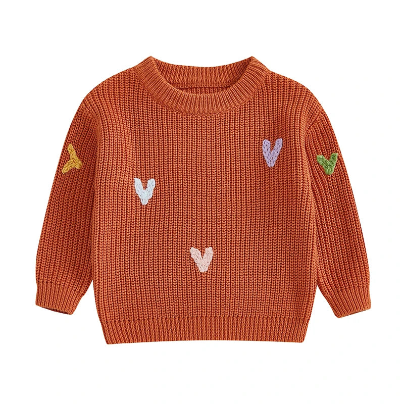 AMANDA Valentine s Day Love Heart Pattern Knitted Sweater