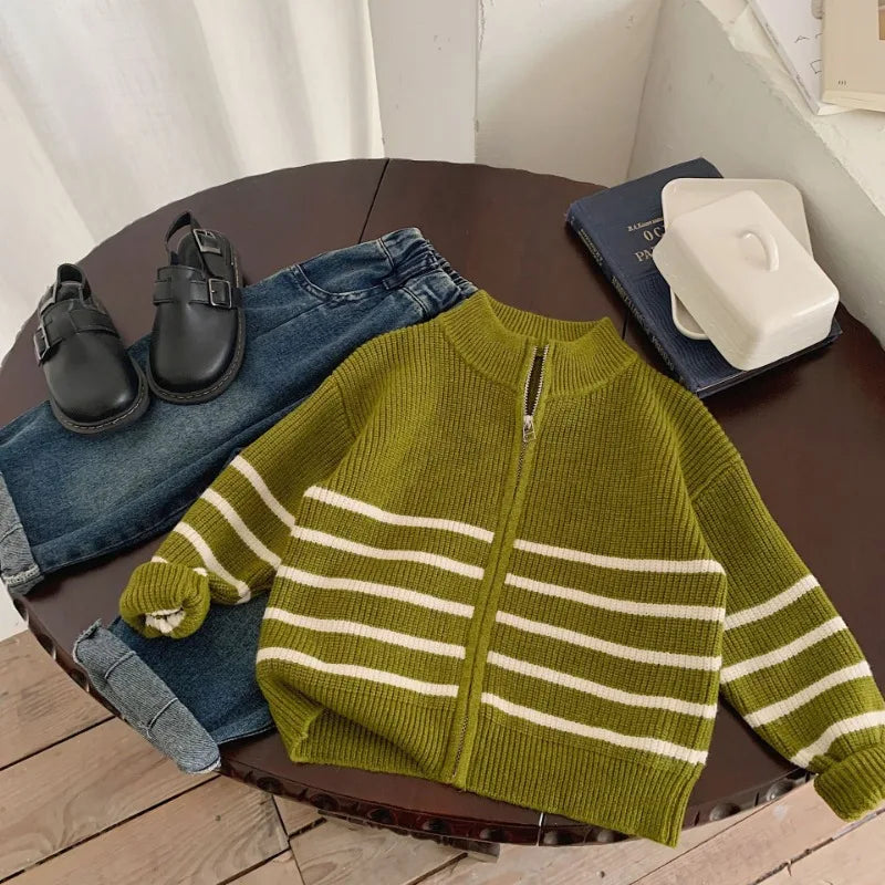 Juan Autumn New Kids Striped Sweater