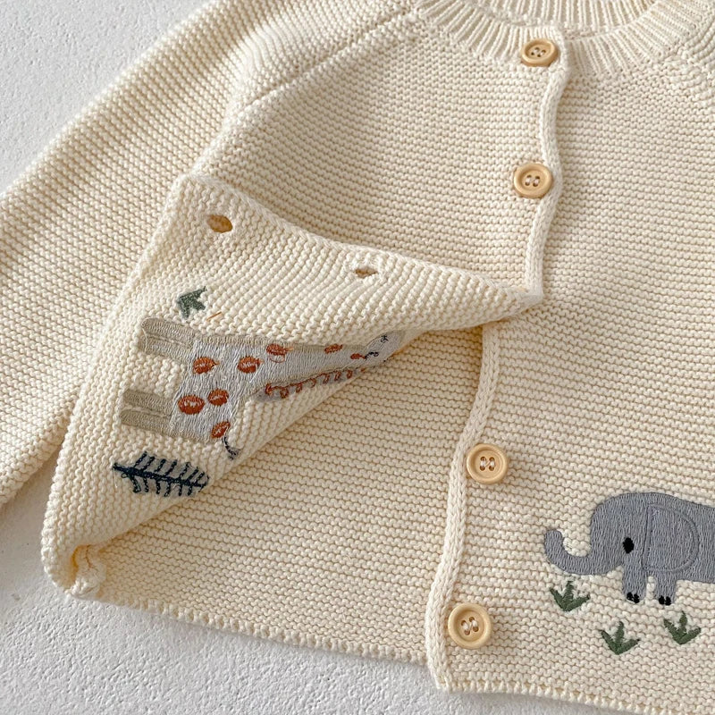 Paulo Embroidered Round Neck Sweater