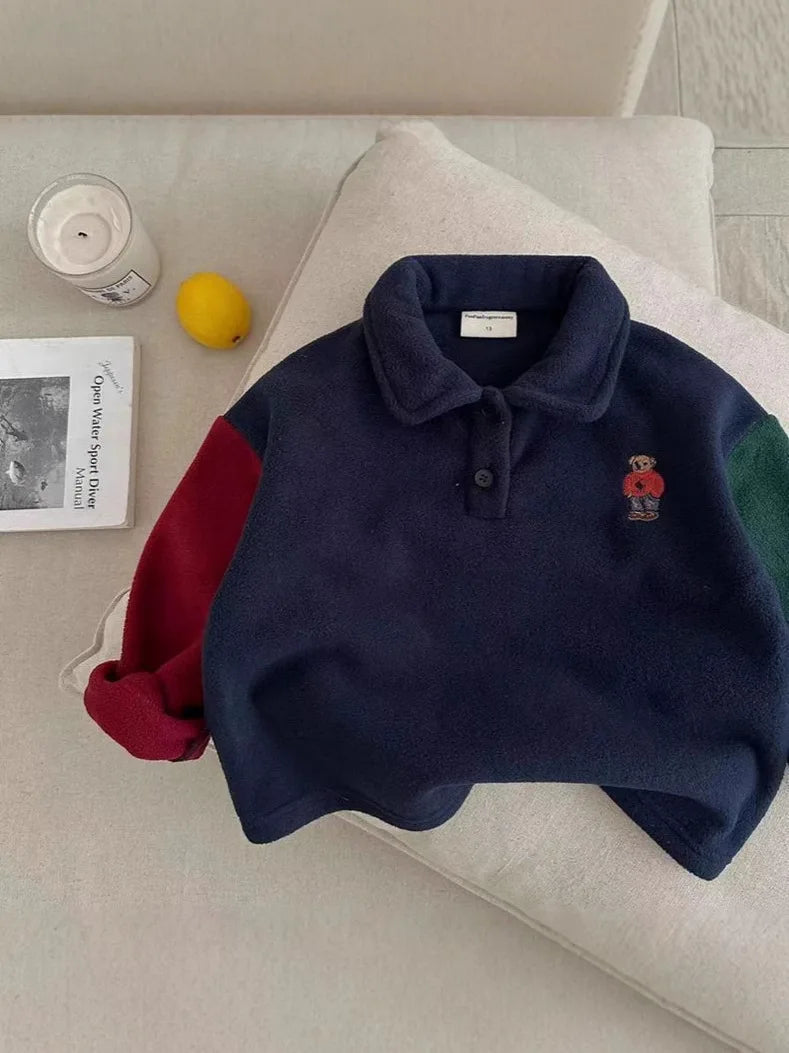 Leo Infant Cotton Bear Cartoon Sweater