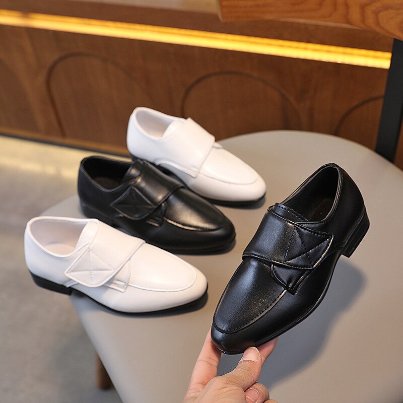 Party Leather Shoes Hook & Loop Casual Boys Classic Versatile