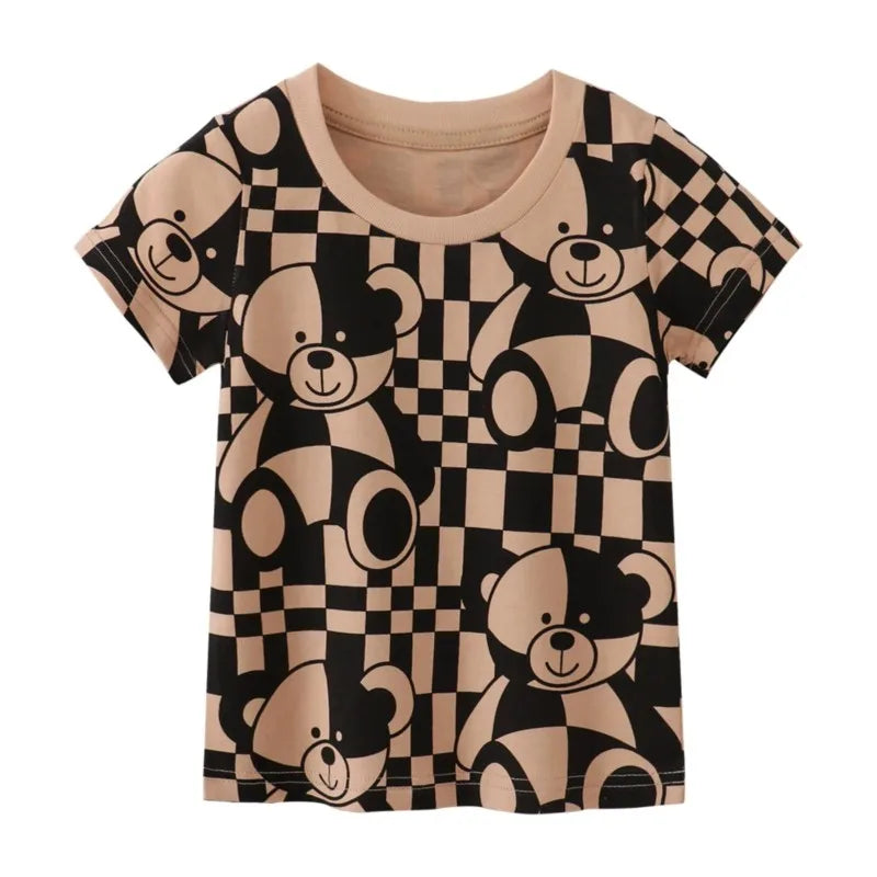 Richard Cartoon Printed Short Sleeve Tees