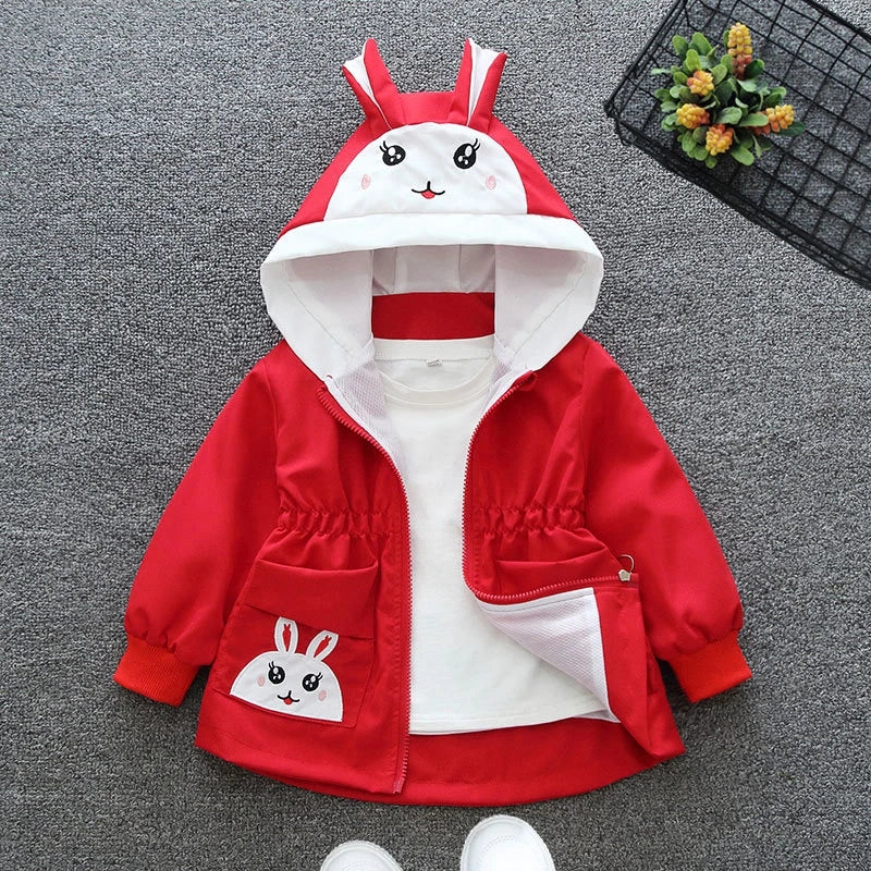 Ana Kids Jackets Autumn Baby Girls Cartoon Casual