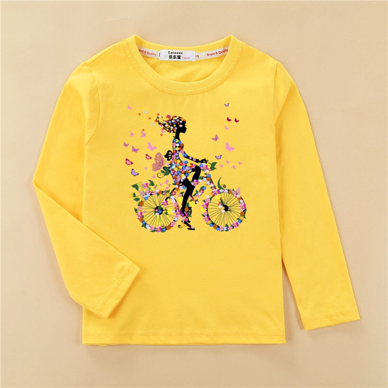 Argelia girls Long Sleeve Tops Heart Shaped Party