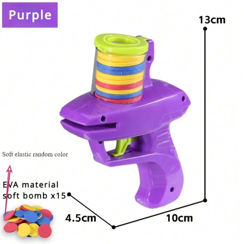 1pc Foam Disc Launcher Flying Disc Handheld Shooter Indoor
