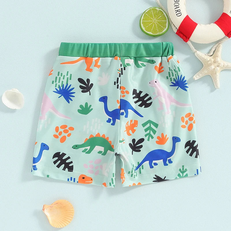 Lazaro Boys Shorts Dinosaur Boy Elastic Waistband