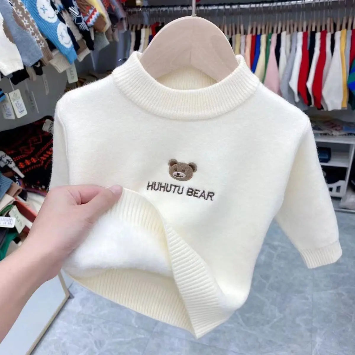 Clarence One Piece Plush Baby Sweater