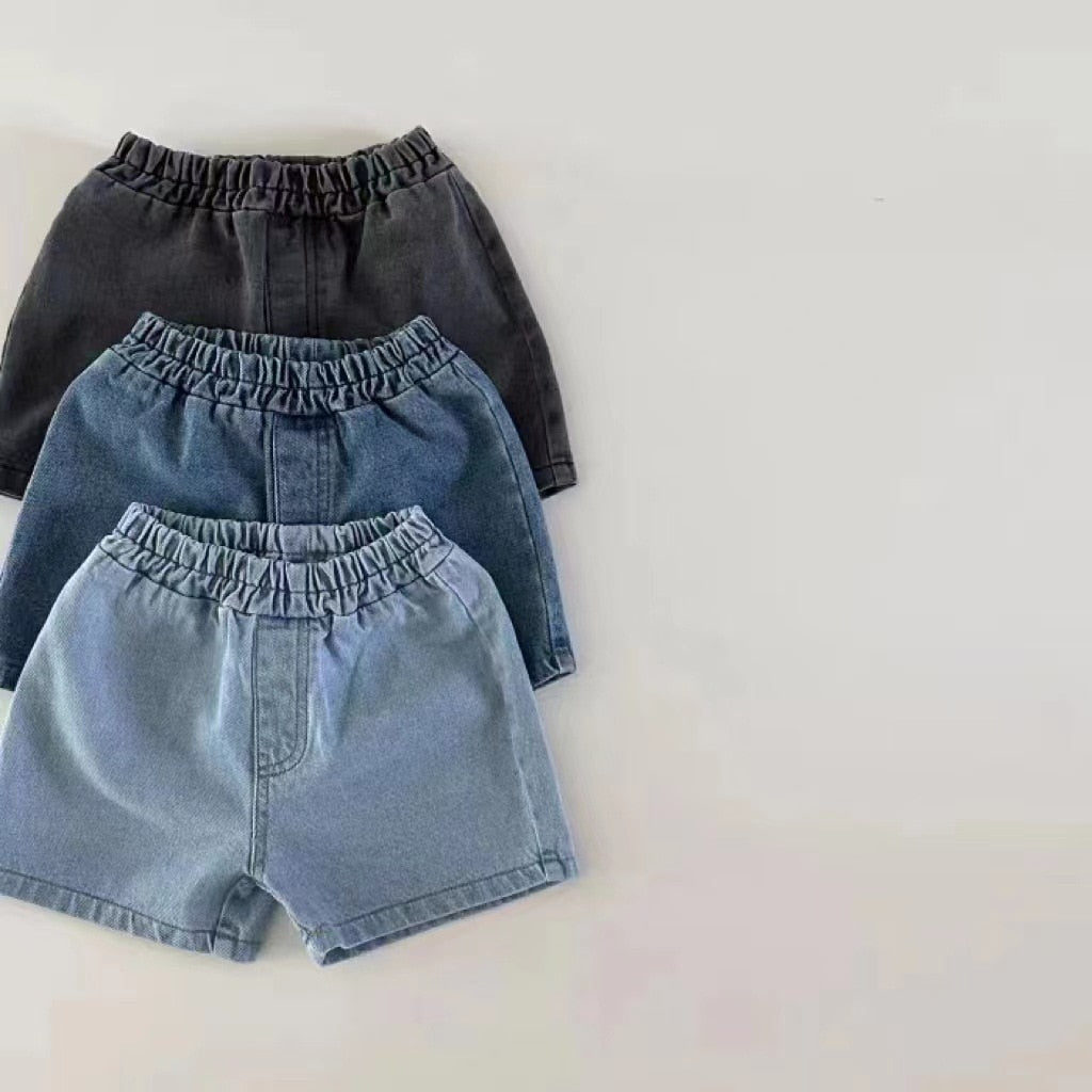 Martin Boy Infant Classic Pocket Baby Cotton Solid Simple Children Loose Trousers