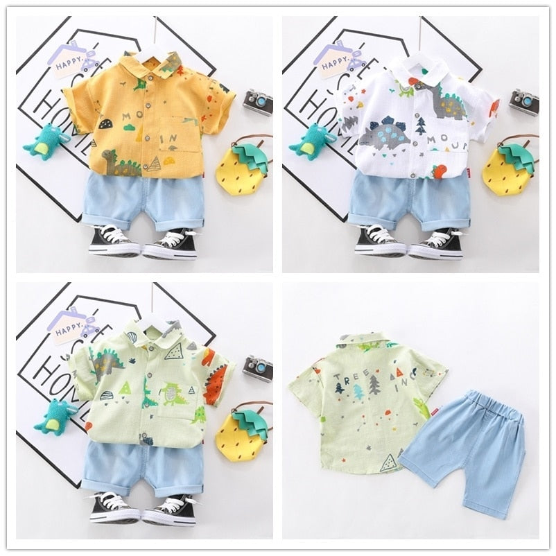 Kamila Children Fashion Clothing Baby Cartoon Two Piece Set - GuGuTon