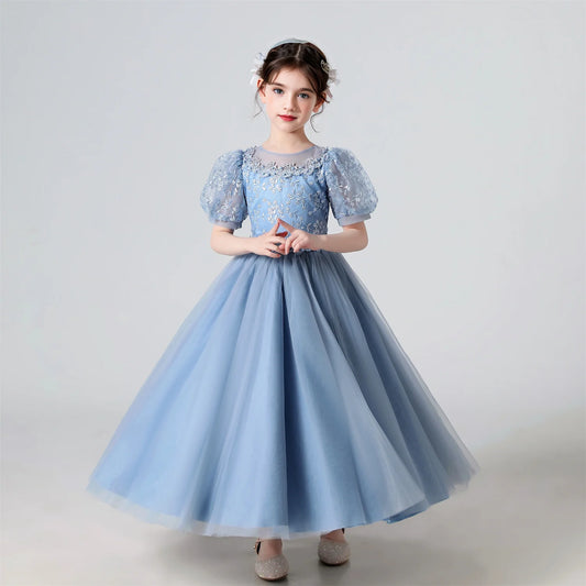 Baby Girls Party Dresses Elegant Kids Wedding Prom Gown Flower