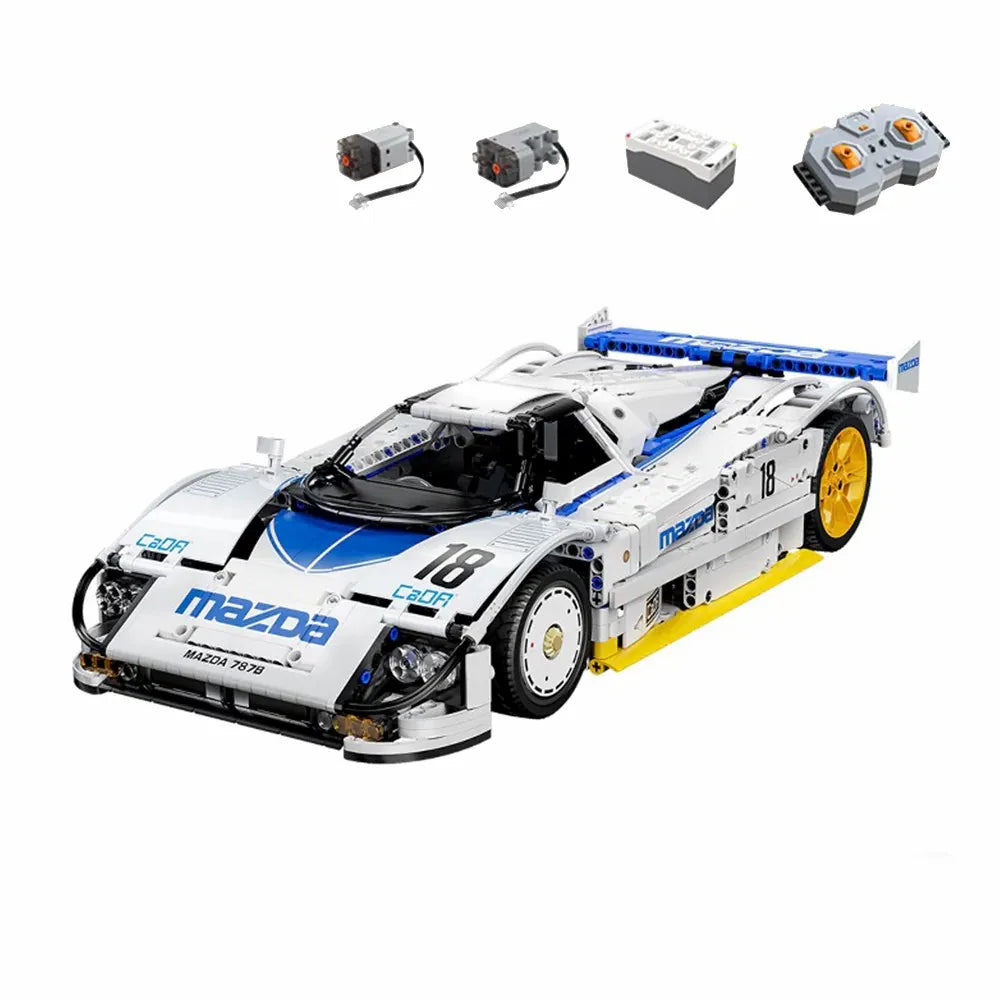 Technical MOC 787B Endurance Racing Car 1:10 Car Model Kit,1797PCS Auto Building Blocks Brick Puzzle Adults DIY Gift