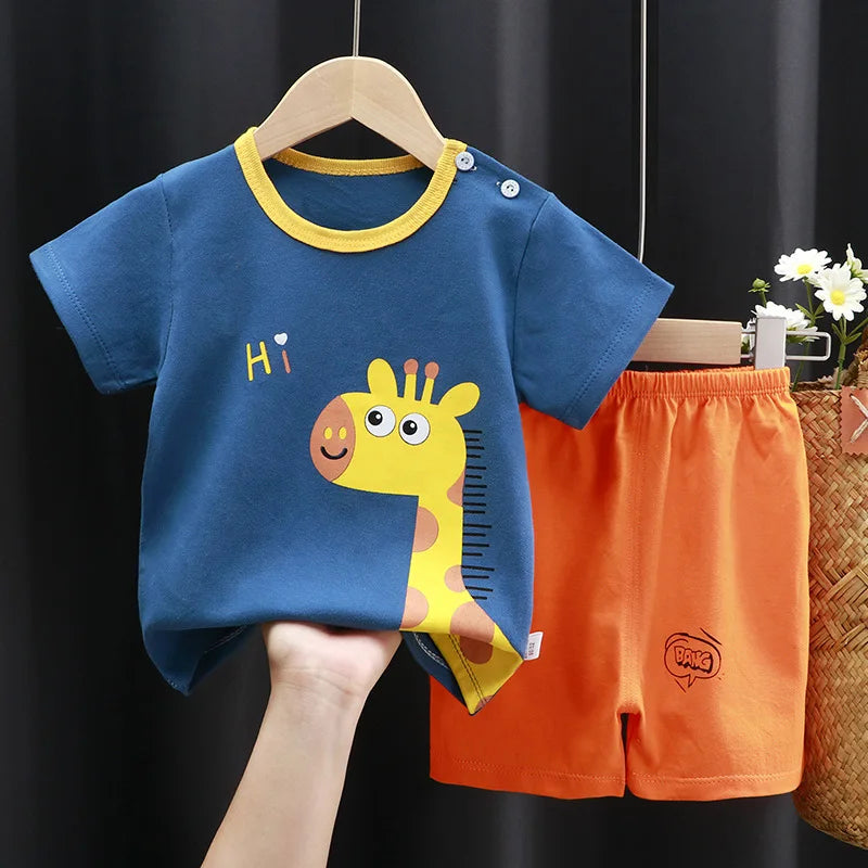 Gabriel T-shirt and Shorts Set Pure Cotton Tees