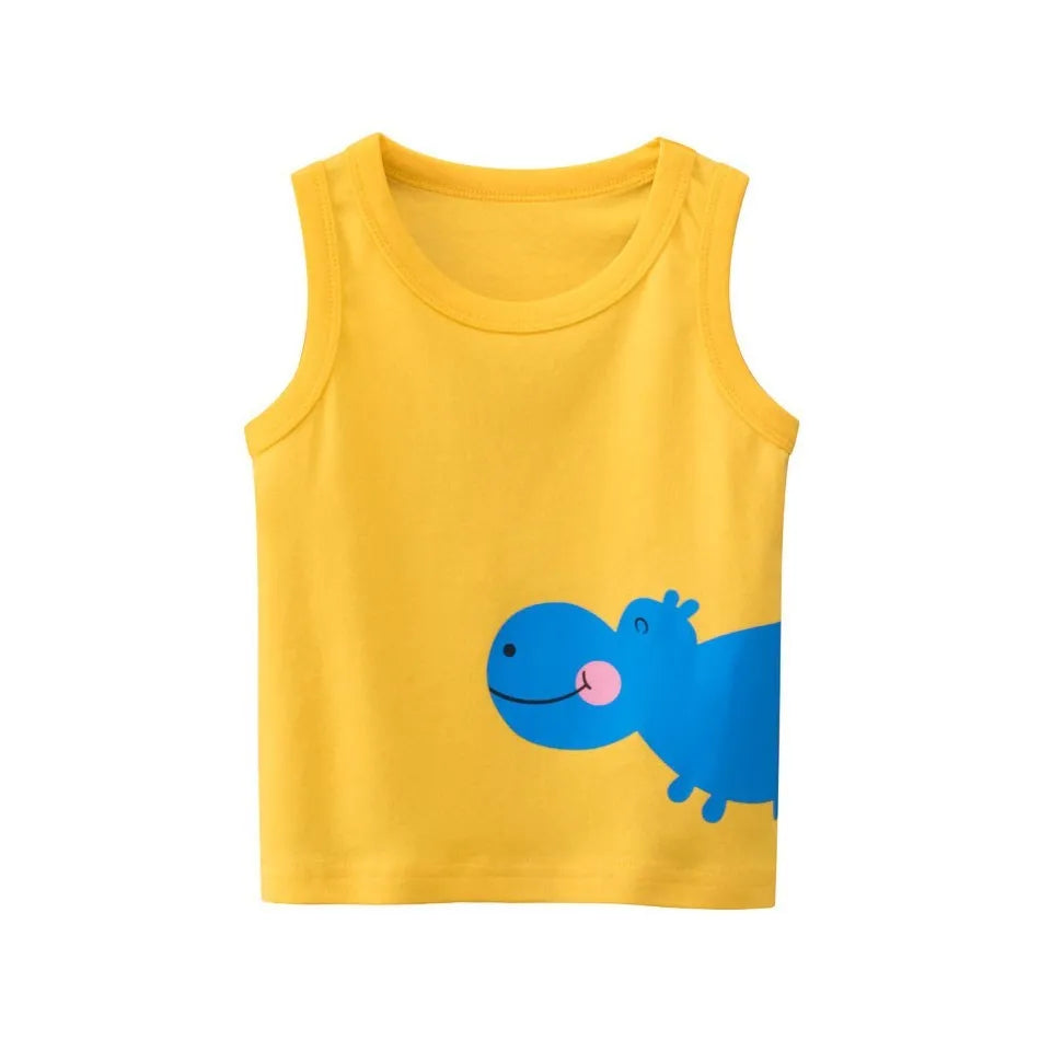 Ismael Crocodile Shark Sleeveless Tees