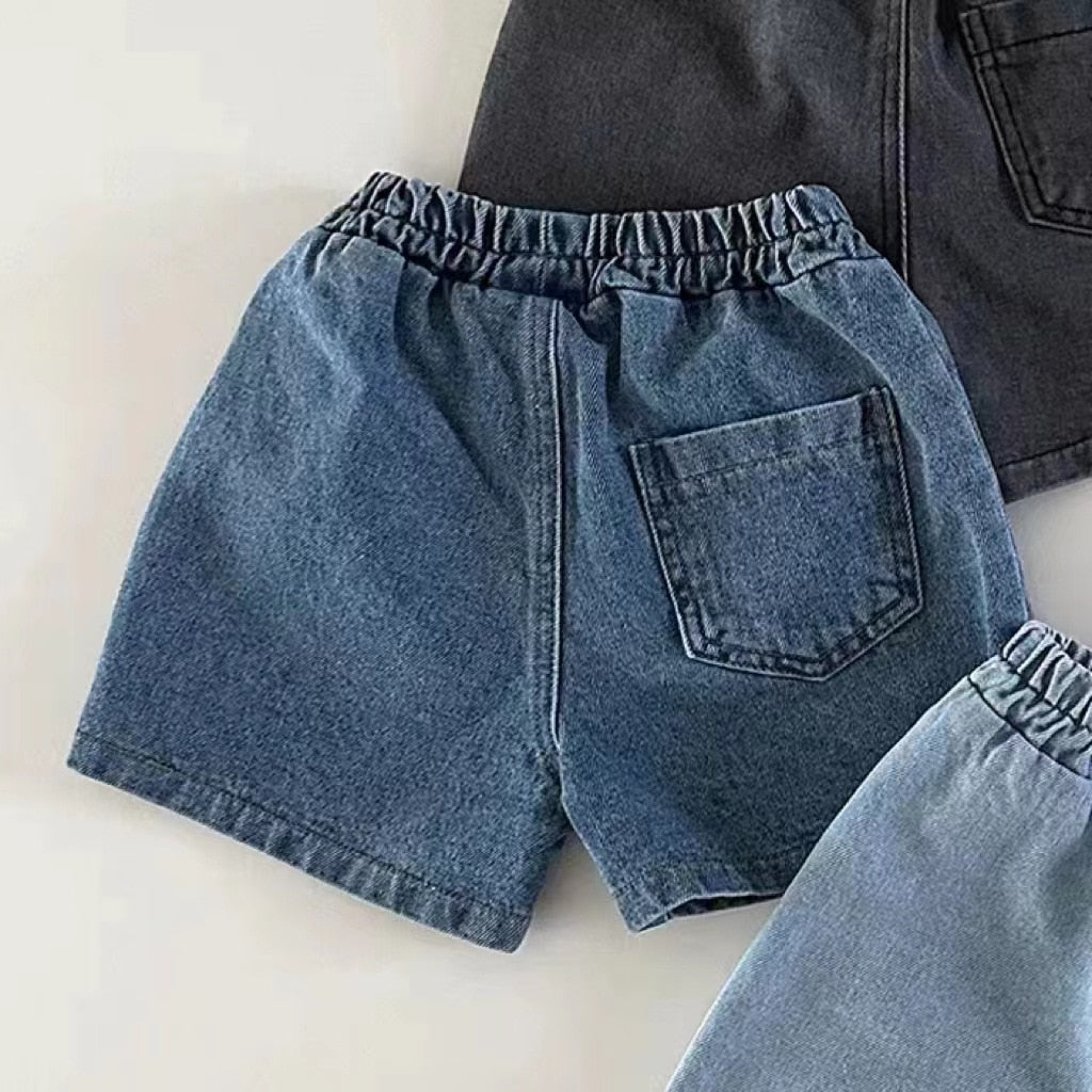 Martin Boy Infant Classic Pocket Baby Cotton Solid Simple Children Loose Trousers