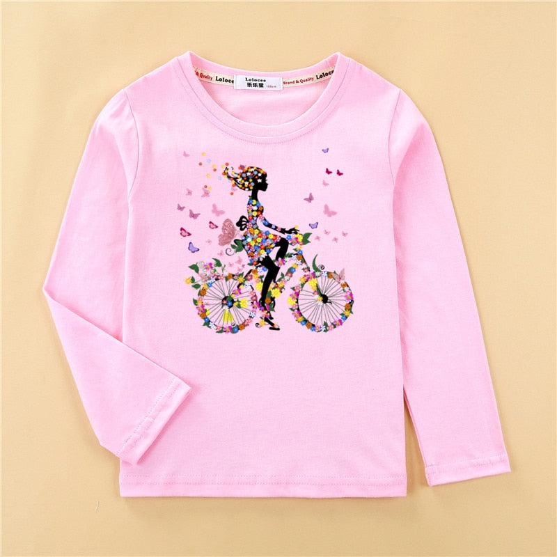Argelia girls Long Sleeve Tops Heart Shaped Party
