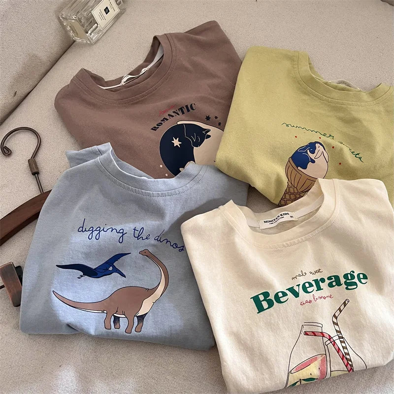 Carlos Cotton Cartoon Infant Toddler Tees