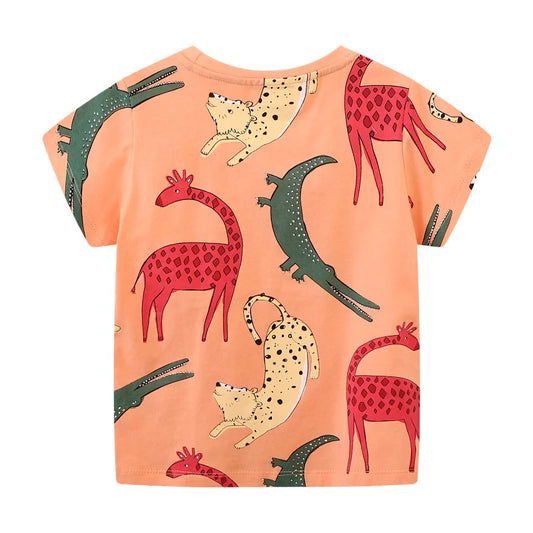 Victor Animals Fashion Short Sleeve Kids Tees Tops - GuGuTon baby store - Baby Fashion - Toddlers Outfits - Babies Outfits - Toddler Clothes - Kids Clothing - Newborn Clothes - Newborn Wear - Kids Wear - Trending Clothes - Trending Outfits - Fall Fashion - Winter Fashion - Girls Clothes - Boys Clothes - Babies Wear - Kids Accessories - KidsWear - Summer Clothes - Summer Fashion - Summer Trend - Falls Sweaters - Tops - Bottom - Jeans - Blouse - Dresses - Newborn Dresses - Toys