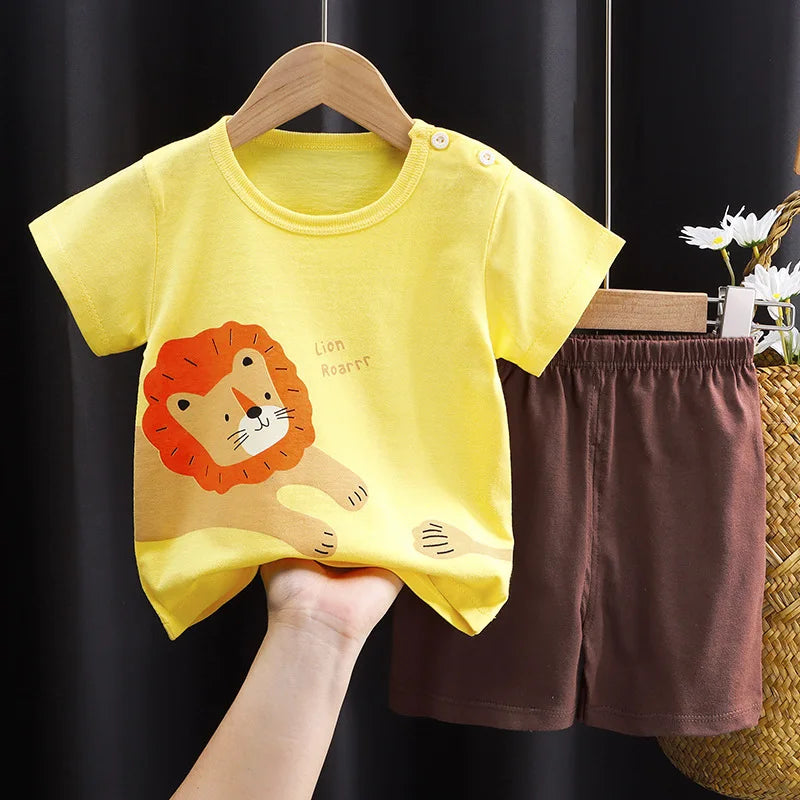 Gabriel T-shirt and Shorts Set Pure Cotton Tees