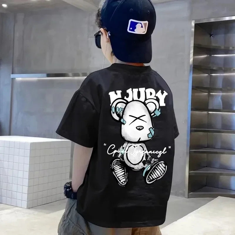 Wascar Print Cartoon Short Sleeve Tees