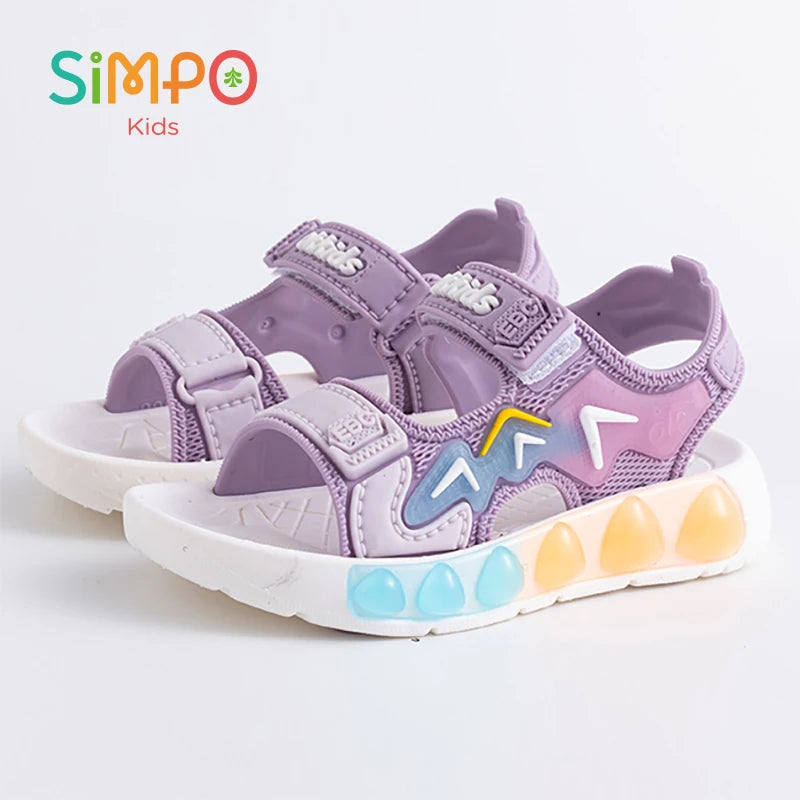 Children' Fashion Sport Sandals Geometric Patterns Breathable Shoes