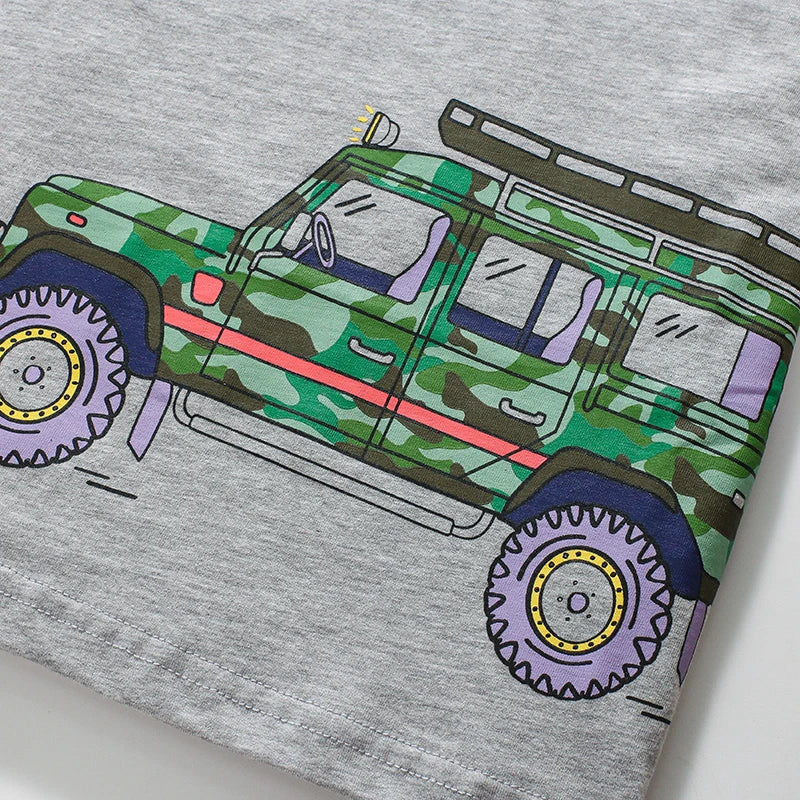 Gonzalo Clothing Cartoon Vehicles Tees