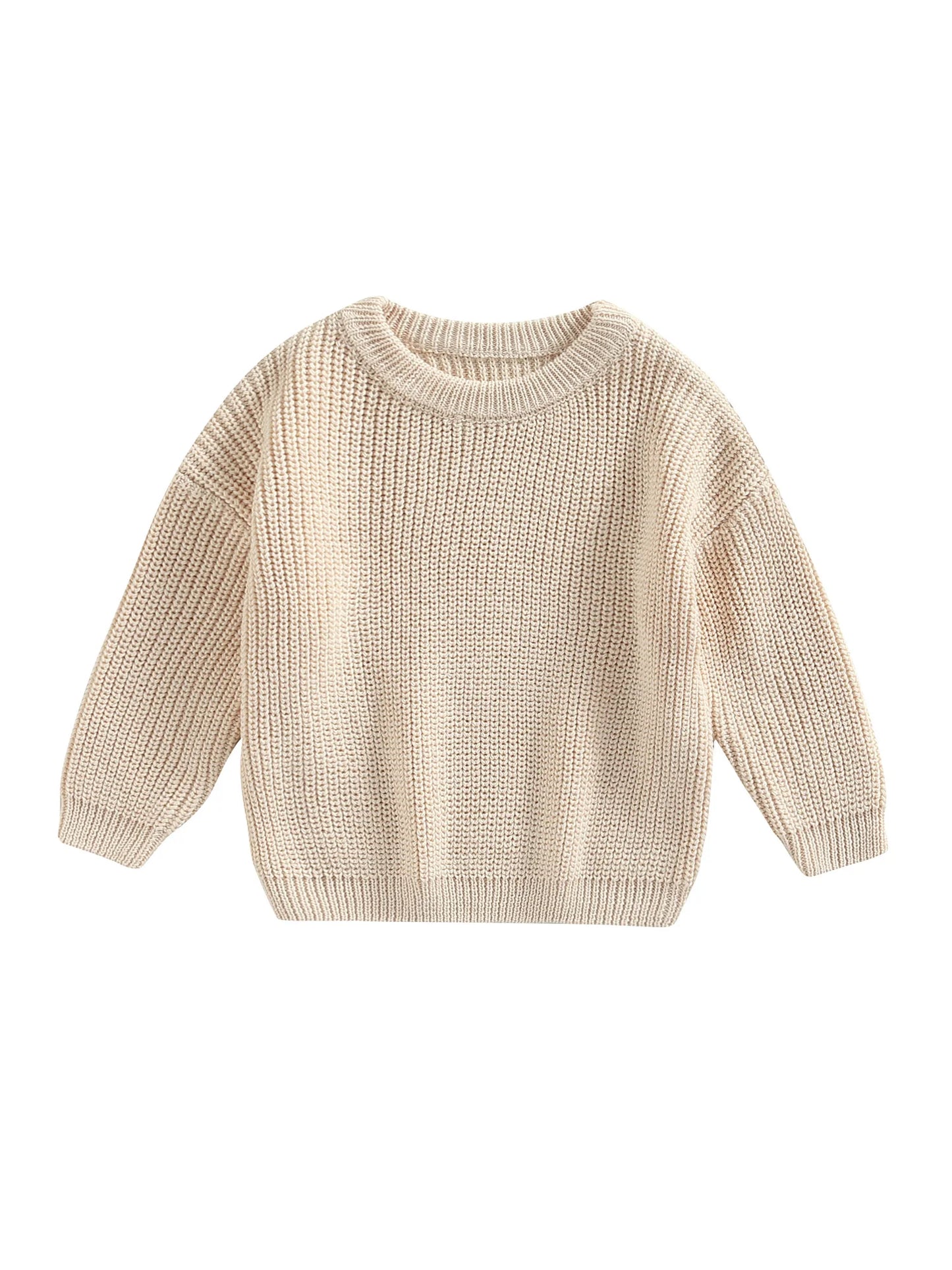 Fernando Solid Loose Knitted Pullover Sweater