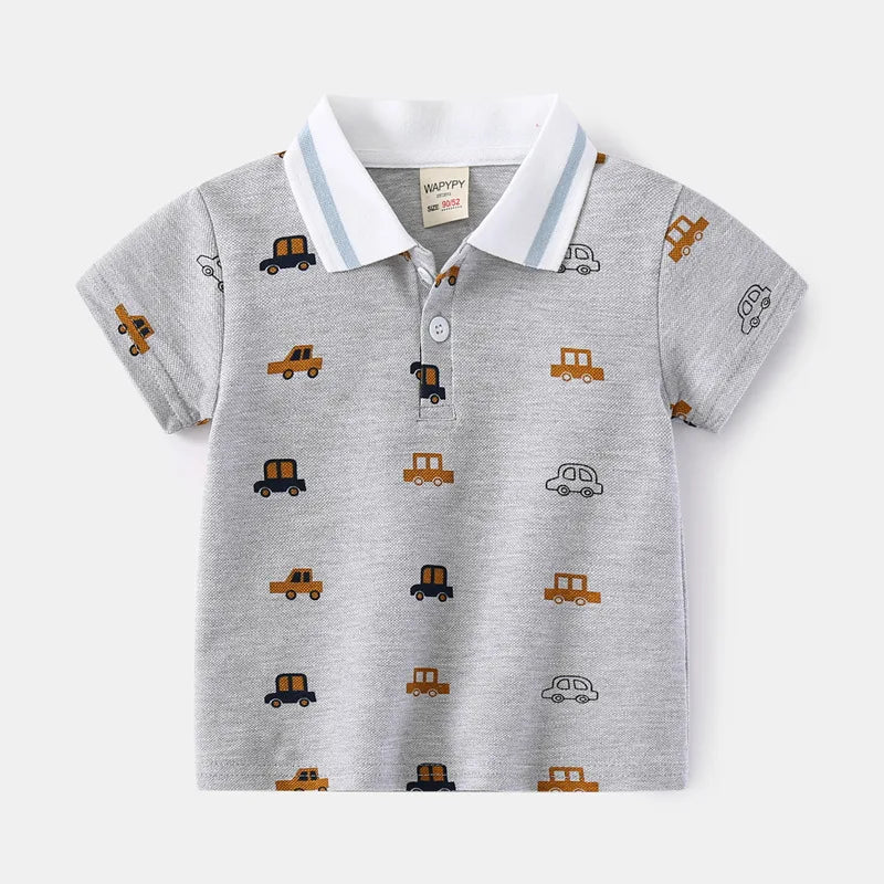 Paolo Turn-down Collar Short Sleeve T-shirt