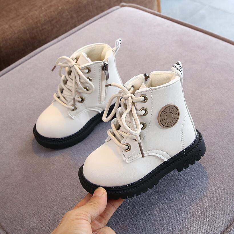 Winter Leather Children Fashion Toddler Warm Winter Boots Kids Shoes - GuGuTon