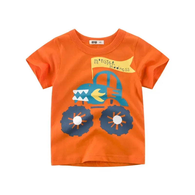 Daniel Cartoon Off-road Short Sleeve Tees