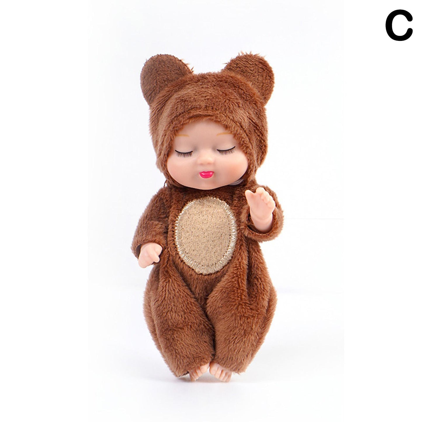 Rebirth Sleeping Simulated Moveable Joints Mini Soothe Cute Sleep Baby Dolls - GuGuTon