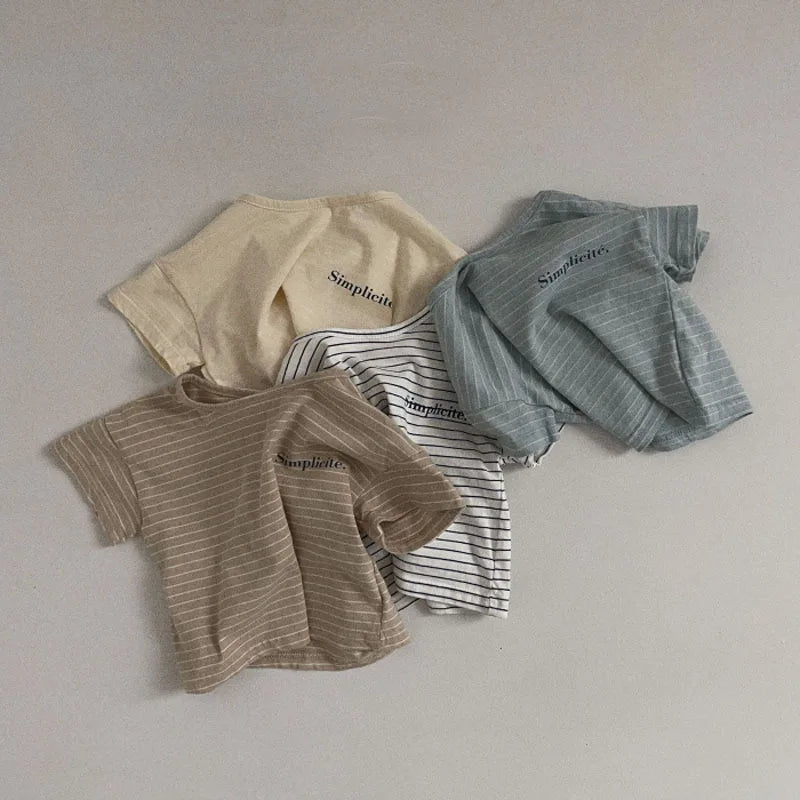 Mateo Striped Short Sleeved Tees