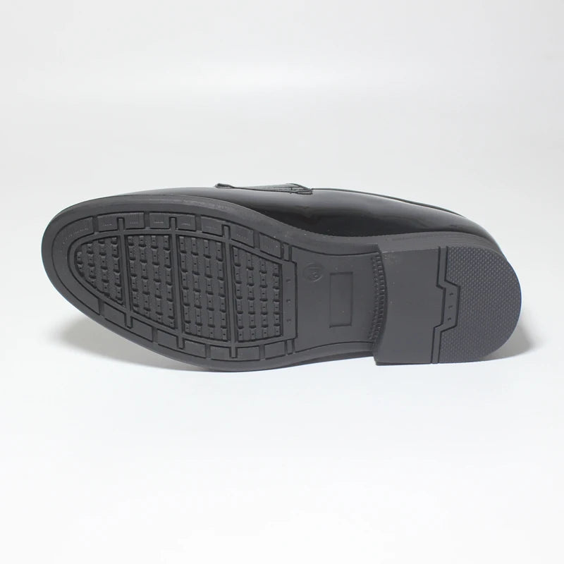 Boys Shoes Children Leather Loafers For Big Kids Teenagers Boy Formal Wedding Shoes British Style Two Buckle Black Size 25-38