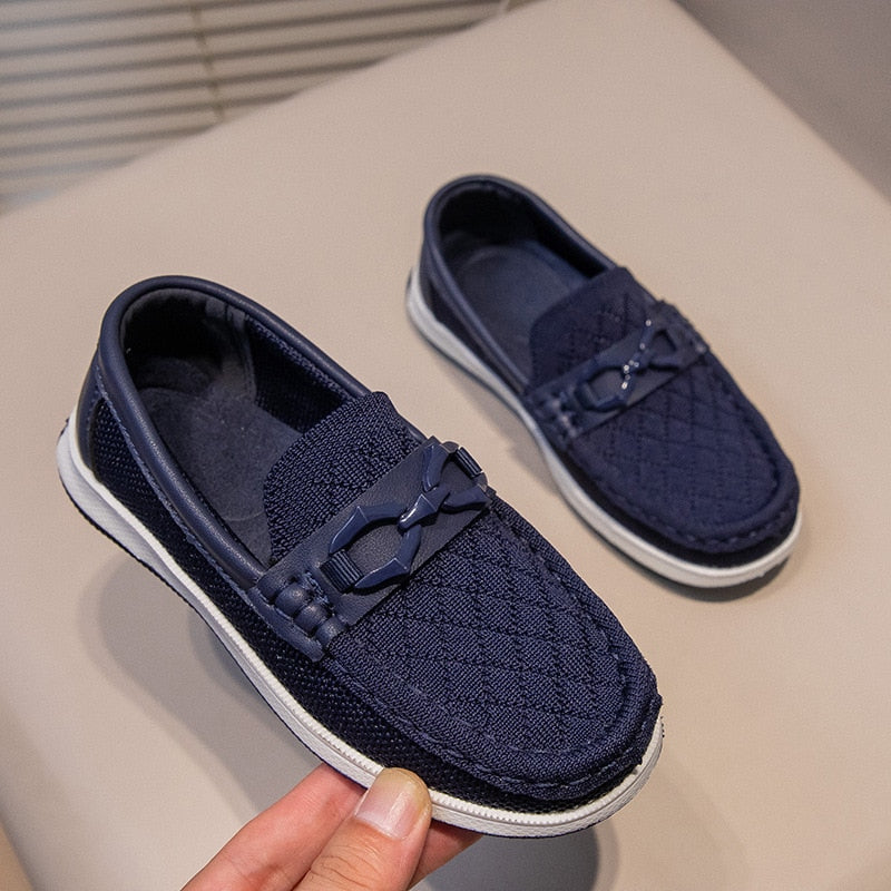 Boys Shoes Slip-on Kids Fashion Solid Color Britain