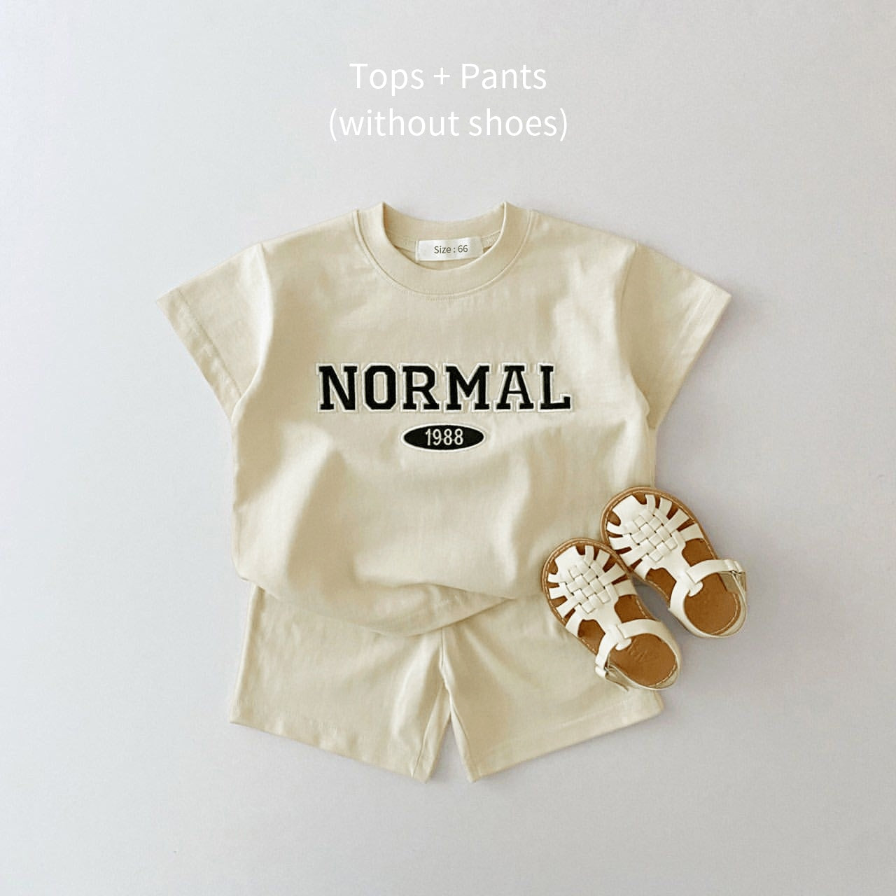 JOSH Summer Embroidered Bear T-shirts + Casual Shorts - GuGuTon