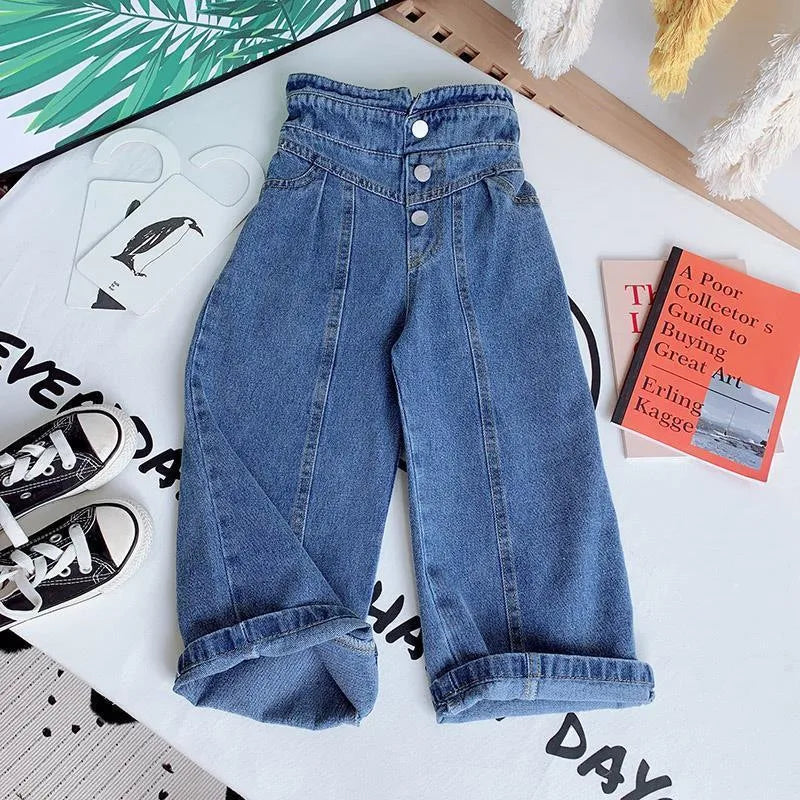 Luca Infant Denim Trousers Kids High Waist Jean Children