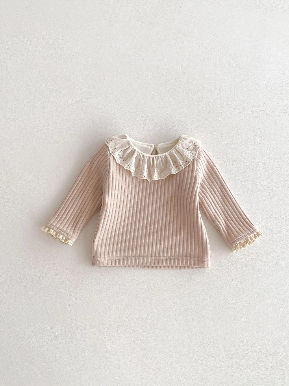 Hilda Ruffle Collar Girl Warm Base Casual Tops
