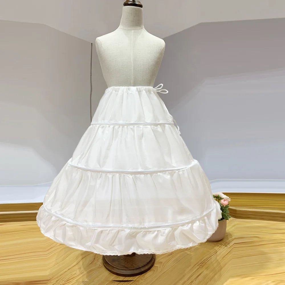 Girls' Teenage Long Sleeve Lace Dress Wedding White Bridesmaid Evening