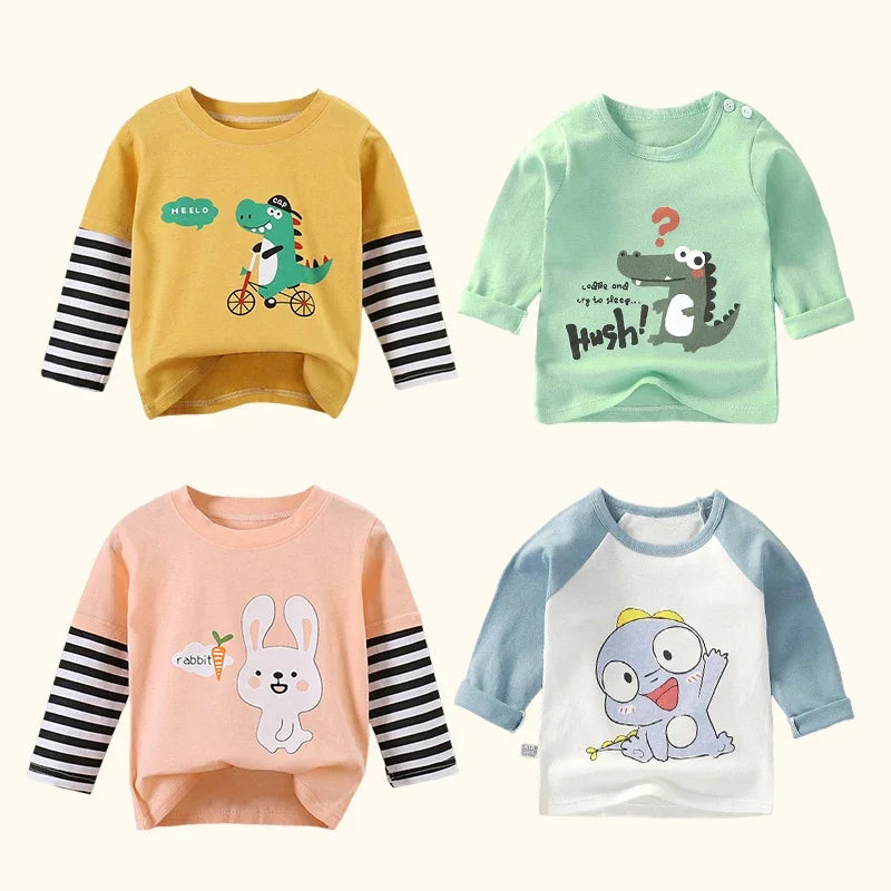Daniel Cartoon Long Sleeve Baby Clothing Cotton Sweater