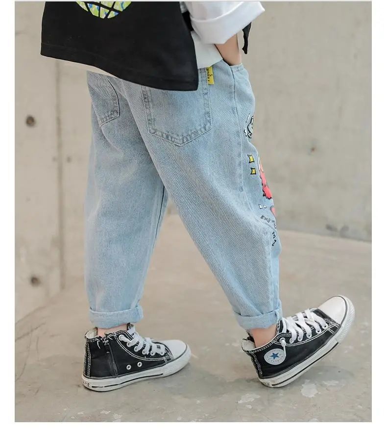 New Funny Head Medium Big Children's Casual Children's Clothing Pants